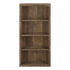 11.75" x 23.75" x 47.5" Cappuccino Particle Board Adjustable Shelves Bookshelf